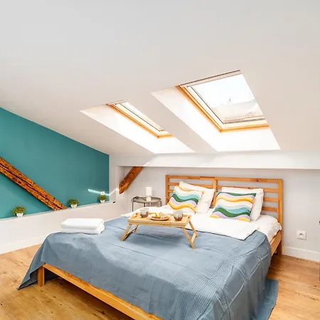 Podgorze - Air Con, Workdesk, Castle Nearby Krakau